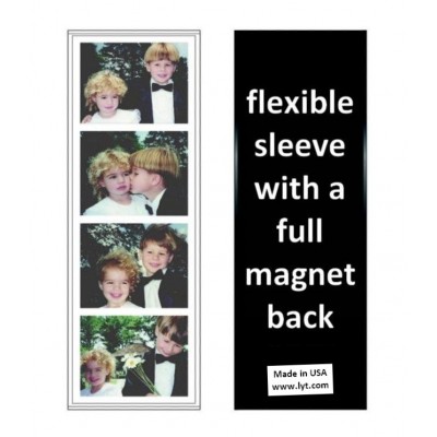 500 Magnetic Photo Booth Frames made in USA, Full Magnet, white/black, free ship   192627390976